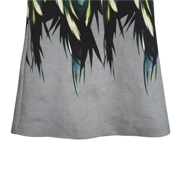 Carlucci Kids Sleeveless Feather Print Dress Girl Size 3T Gray Blue Formal Lined - Picture 6 of 10